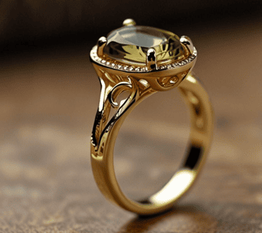 Cincin Yellow Sapphire Eksklusif Kemewahan Kebijaksanaan
