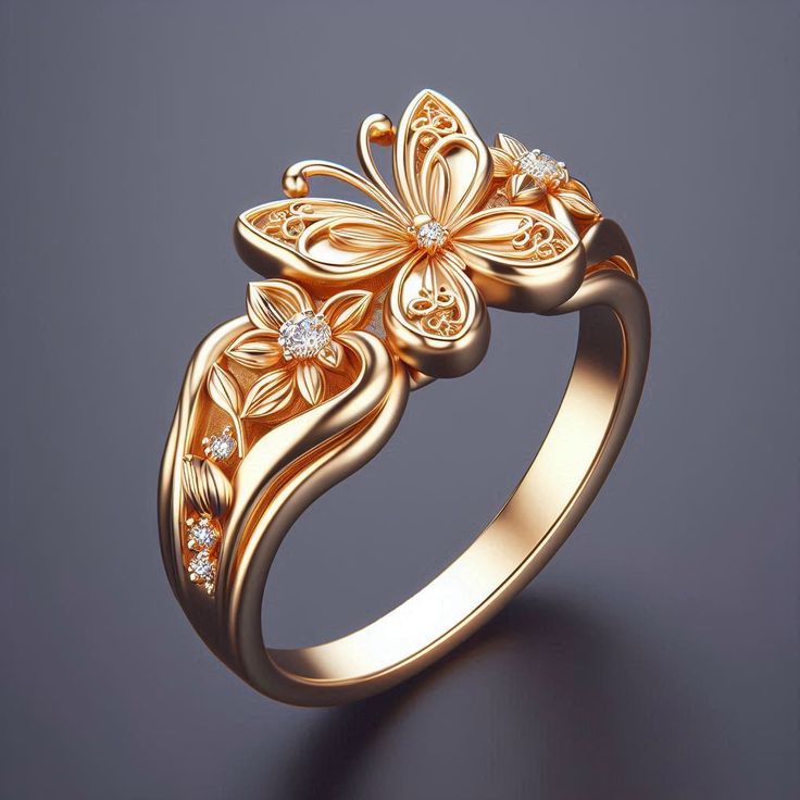 Perhiasan Cincin Kupu-Kupu